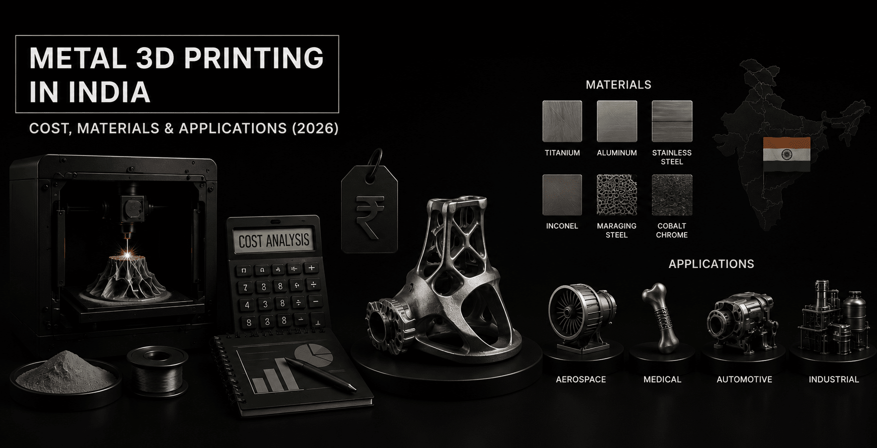 Metal 3D Printing in India Cost, Materials & Applications (2026)