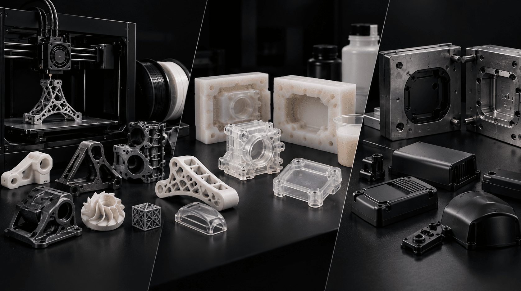 Low-Volume Manufacturing in India: 3D Printing vs Vacuum Casting vs Soft Tooling